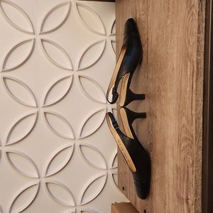 Salvatore Ferragamo Sling back black heels, 9 AA